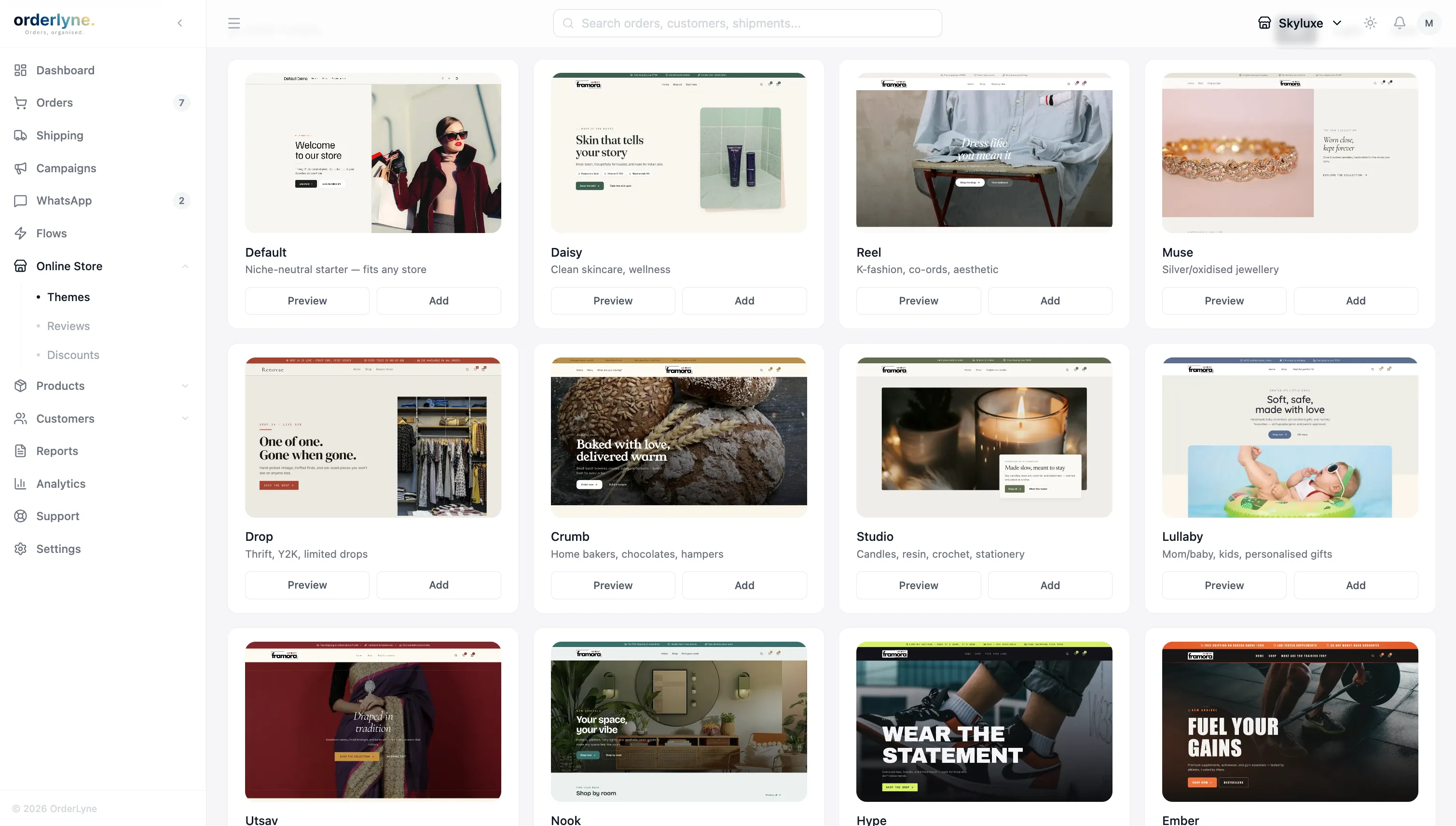 Theme List